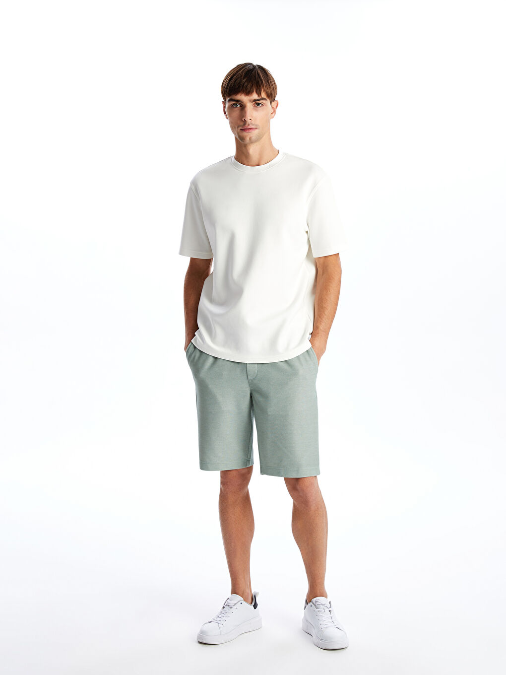 მრგვალი საყელო უბრალო ურთიერთბლოკირება მამაკაცებისთვის მაისური-1