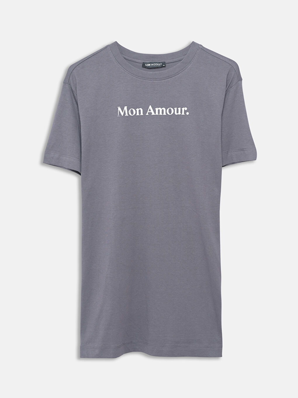 LCW Modest Crew Neck Printed Women's T-Shirt -S55176Z8-HMC
