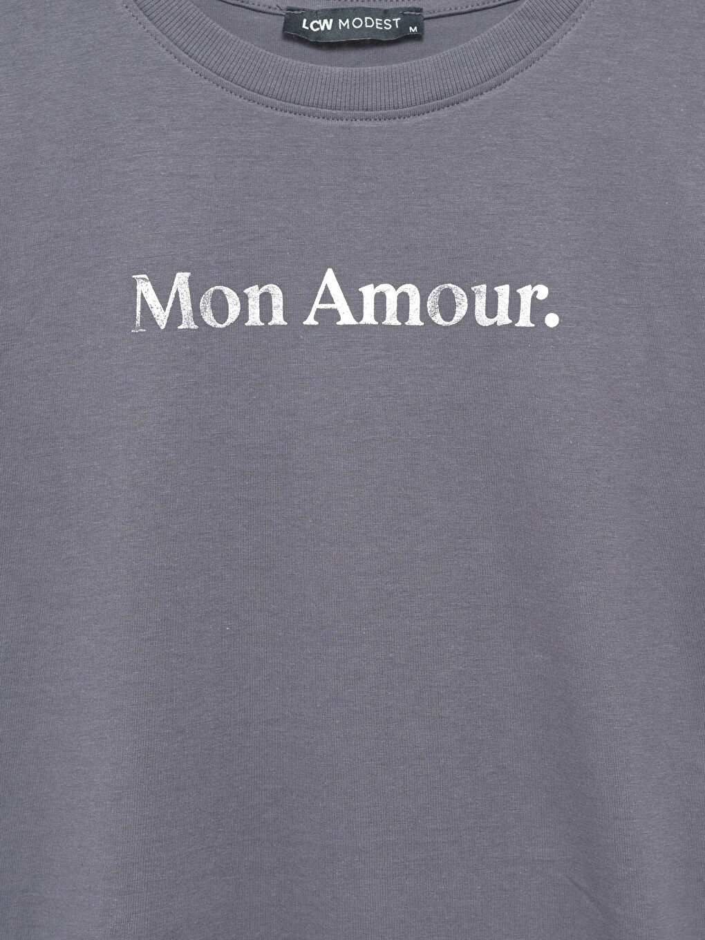 LCW Modest Crew Neck Printed Women's T-Shirt -S55176Z8-HMC