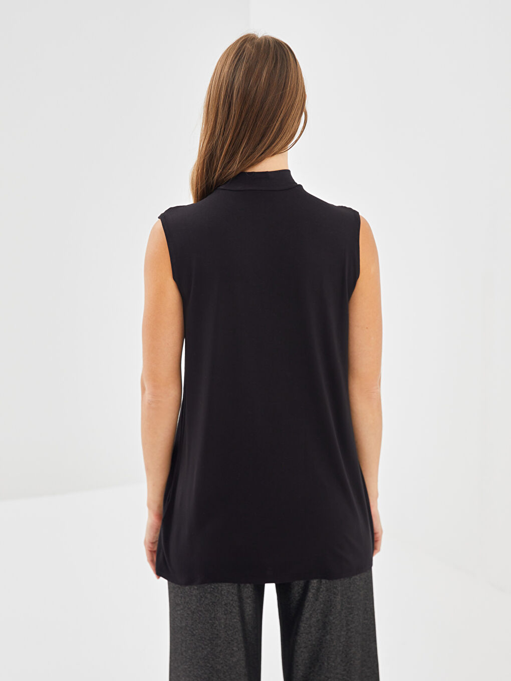 LCW Modest Dik Yaka Kadın Tunik -S55178Z8-CVL