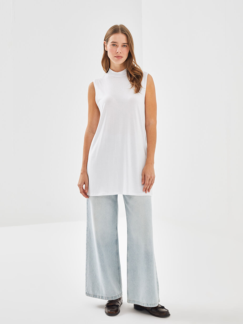 LCW Modest Tunique pour Femmes à Col Cheminée -S55178Z8-Q6K
