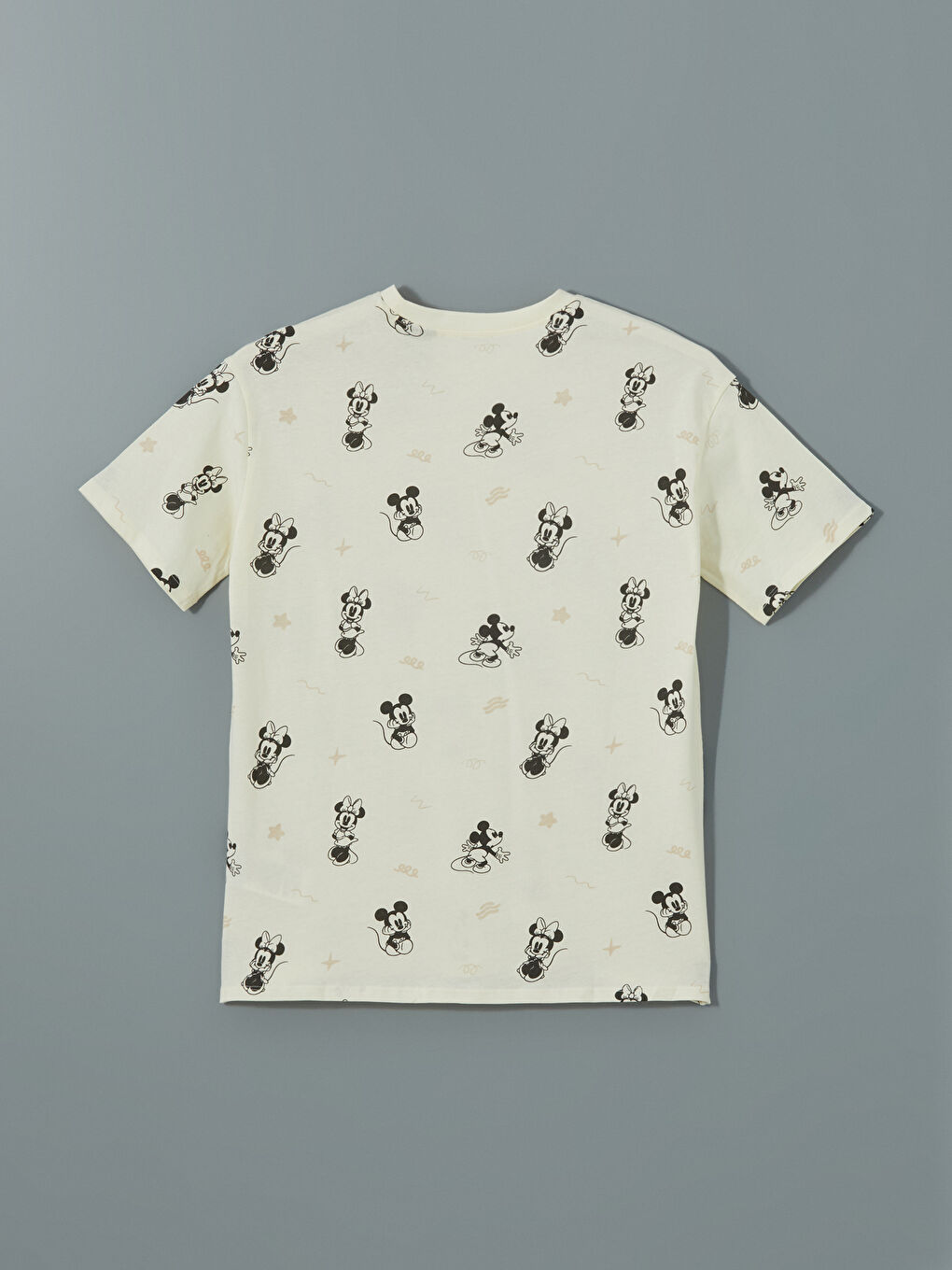 LCW Modest Mickey & Minnie Mouse Baskılı Kadın Tişört -S55184Z8-KXN