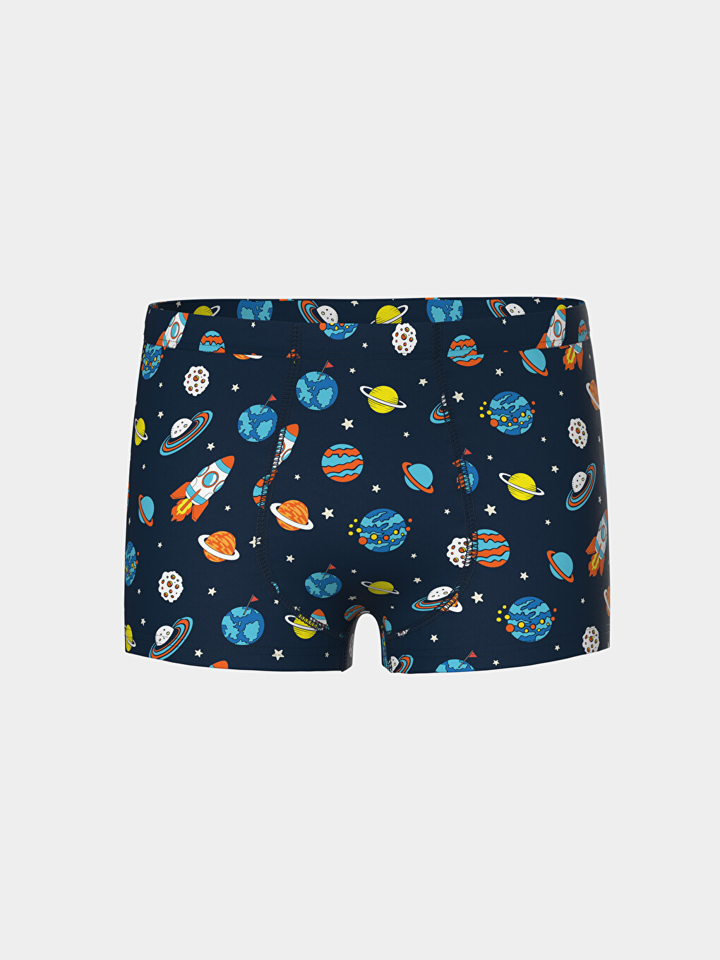 Lacivert Baskılı Erkek Çocuk Boxer