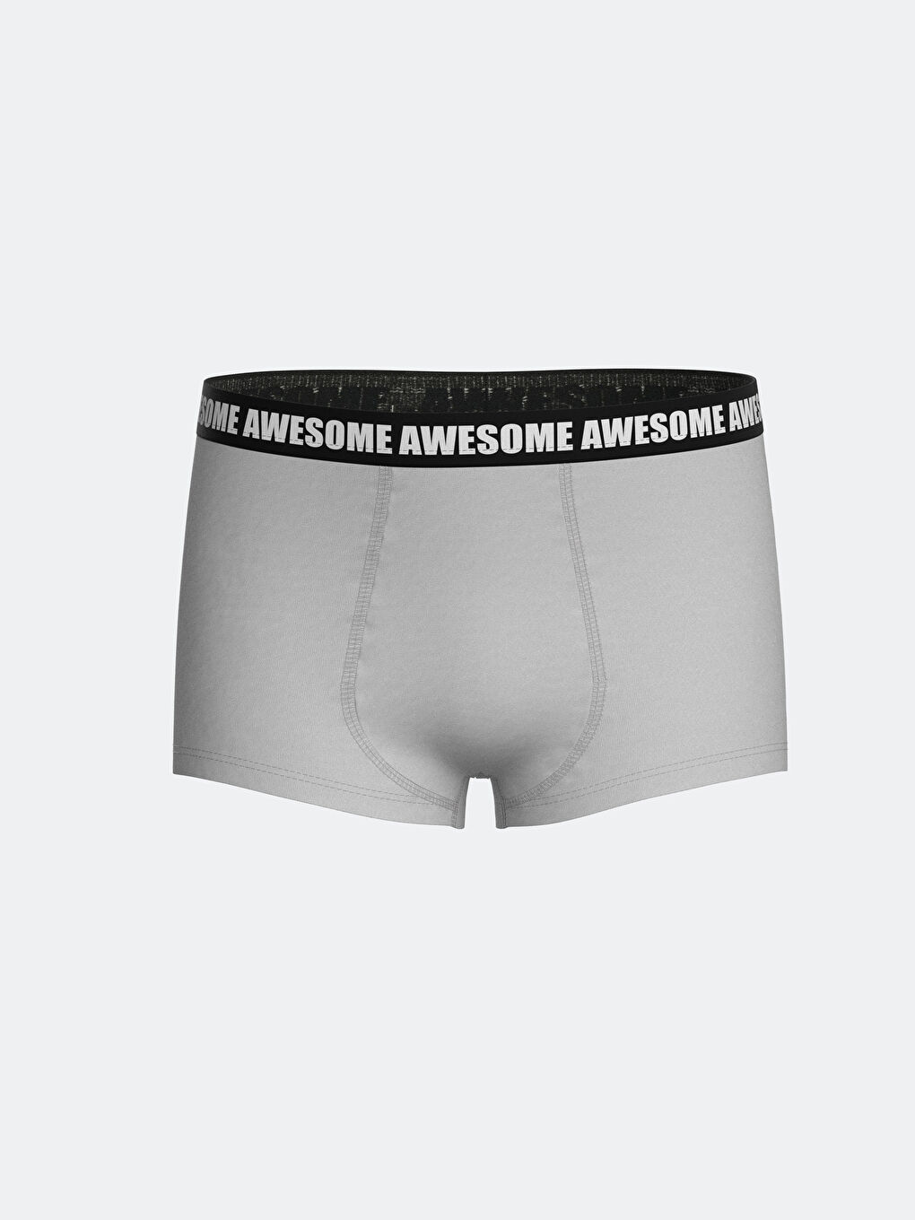 Gri Baskılı Erkek Çocuk Boxer