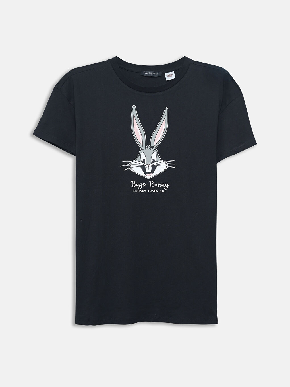 Crew Neck Bugs Bunny Printed Short Sleeve Maternity T-Shirt -S55281Z8-CVL