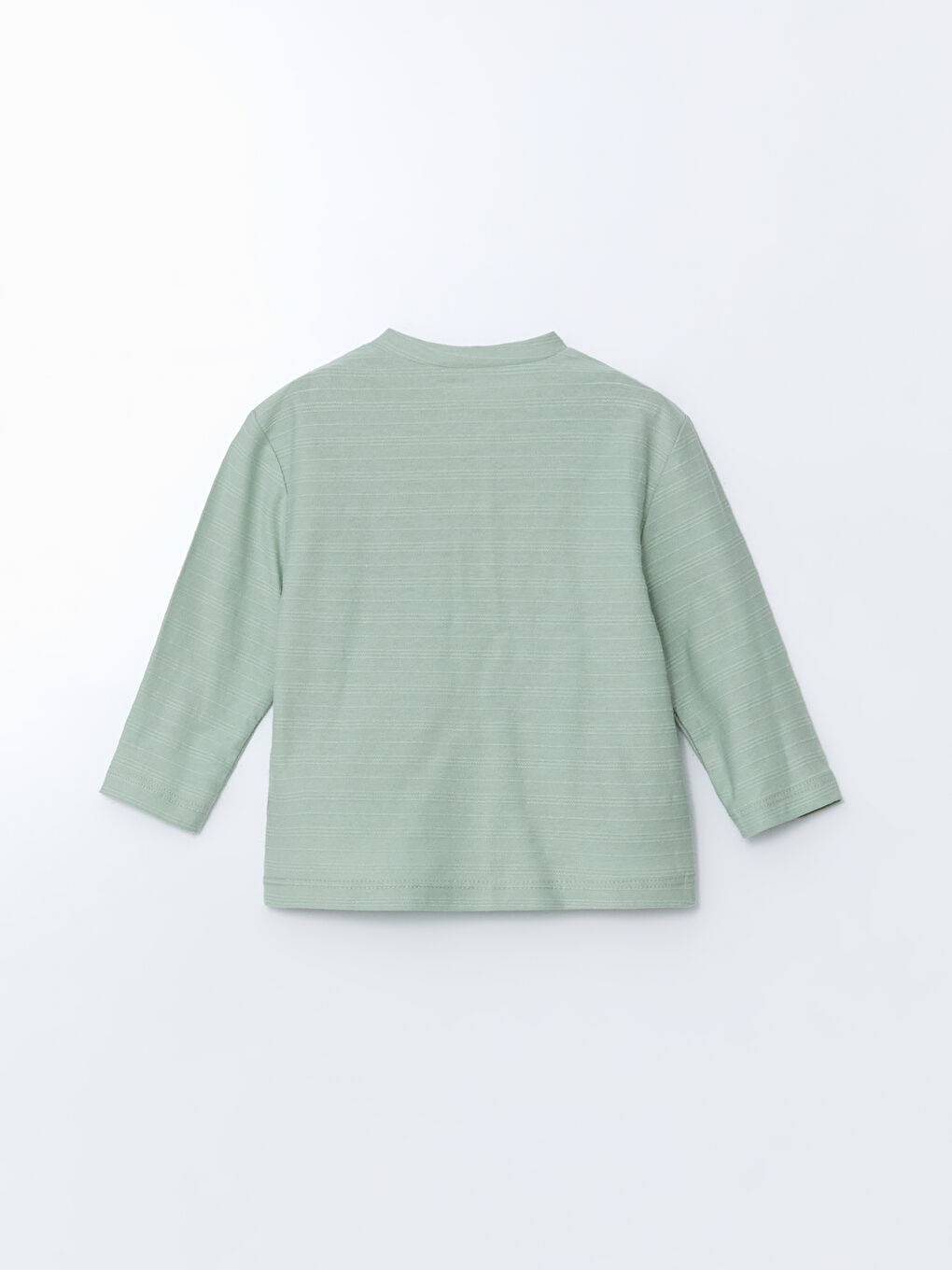 Yeşil Yakası Düğmeli Erkek Bebek Tişört-1