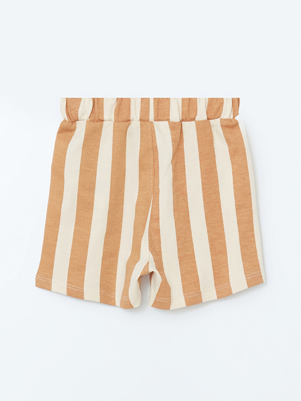 Bej Çizgili Erkek Bebek Şort-2