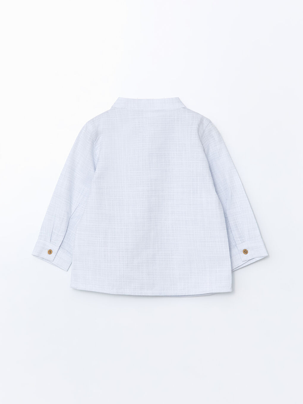 Mavi Hakim Yaka Basic Erkek Bebek Gömlek-1