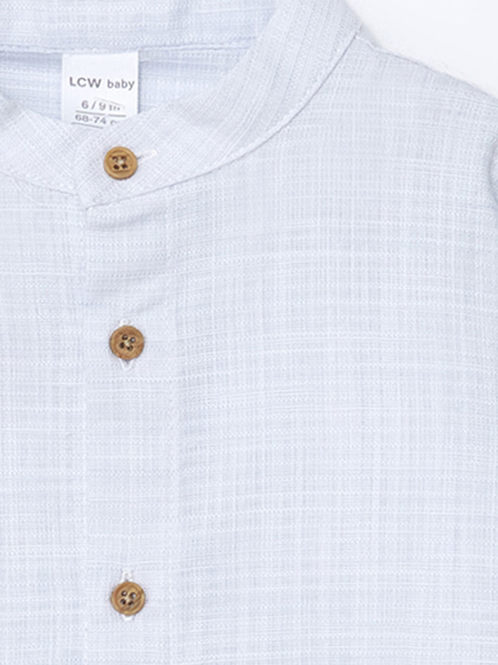 Mavi Hakim Yaka Basic Erkek Bebek Gömlek-2