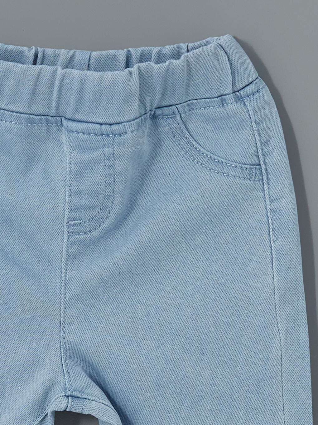 LCW baby Mavi Beli Lastikli Erkek Bebek Jean Pantolon - 2