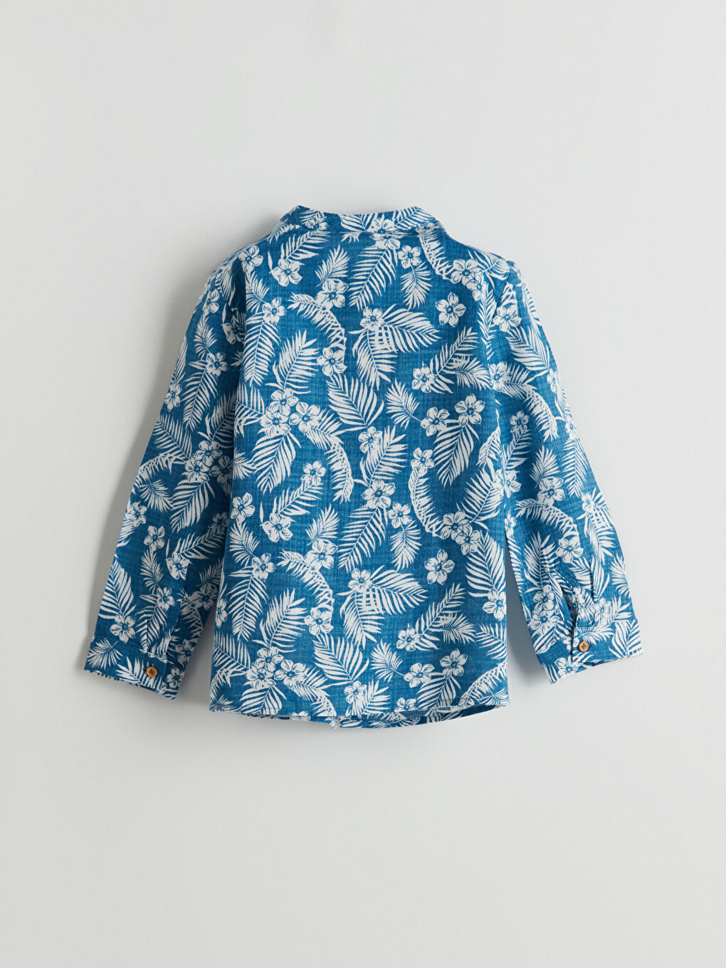 Mavi Hakim Yaka Erkek Bebek Gömlek-2