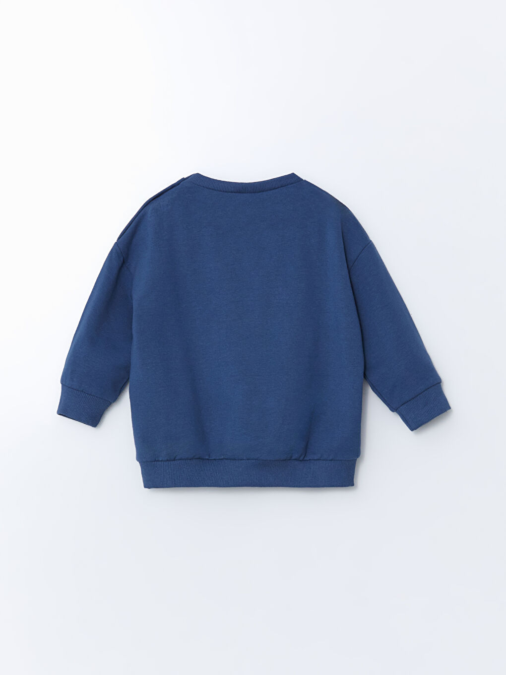 Lacivert Bisiklet Yaka Erkek Bebek Sweatshirt-1