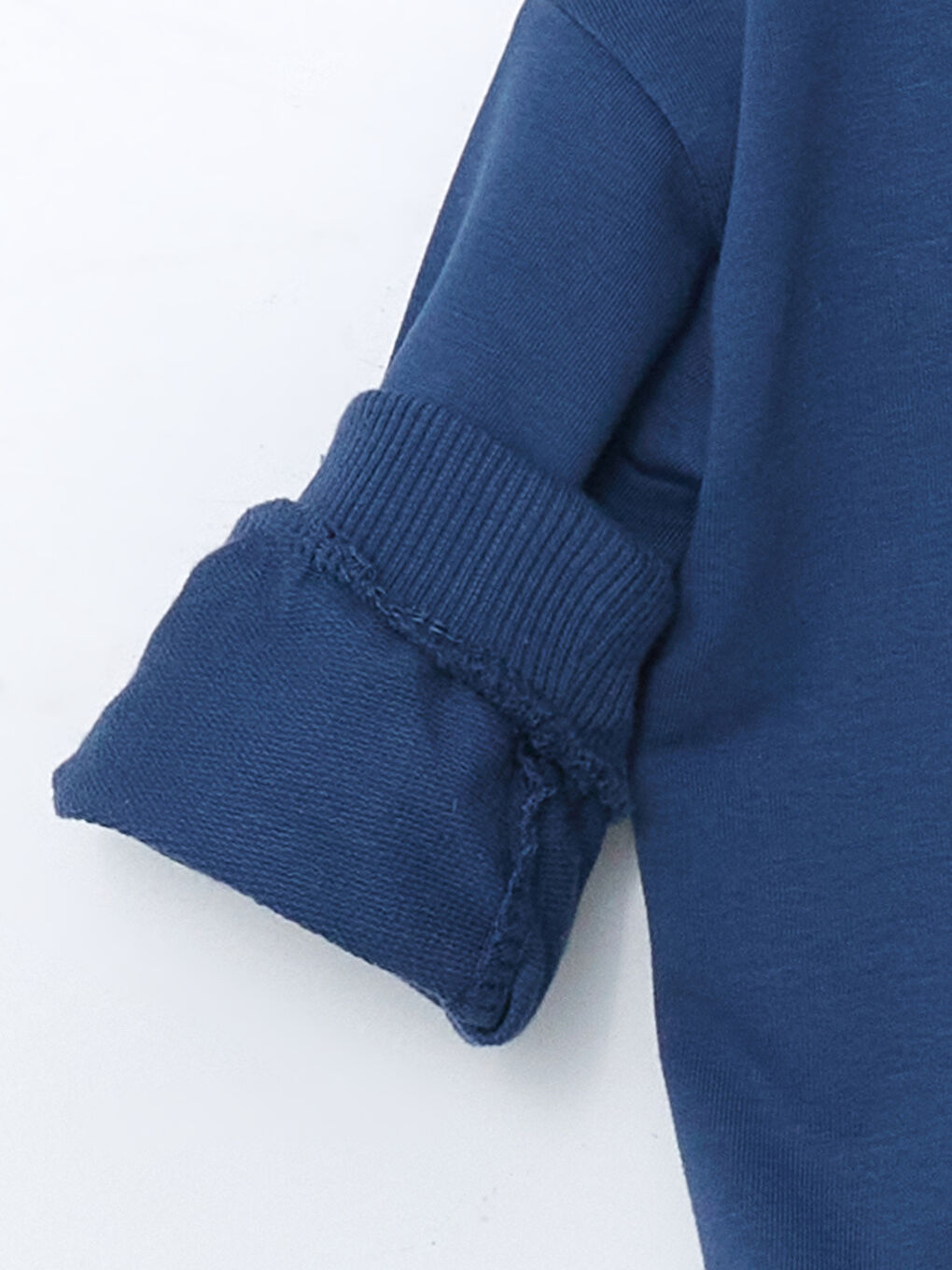 Lacivert Bisiklet Yaka Erkek Bebek Sweatshirt-3