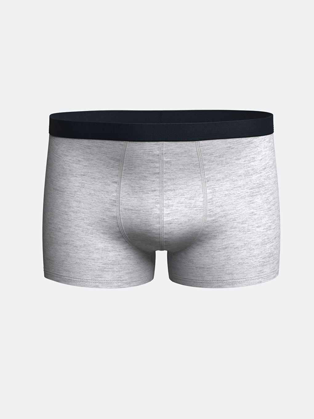 Gri Standart Kalıp Pamuklu Esnek Erkek Boxer