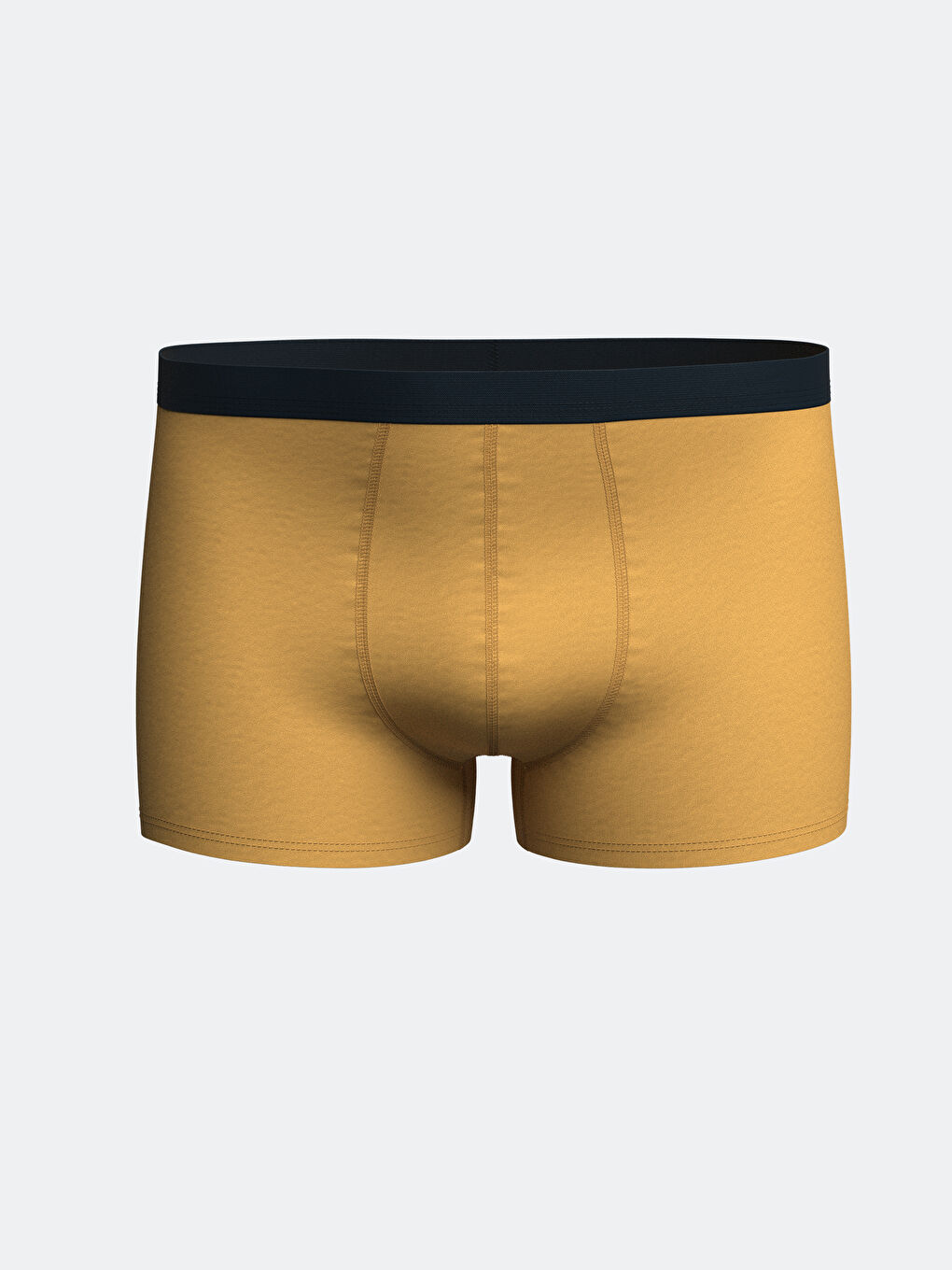 Sarı Standart Kalıp Pamuklu Esnek Erkek Boxer