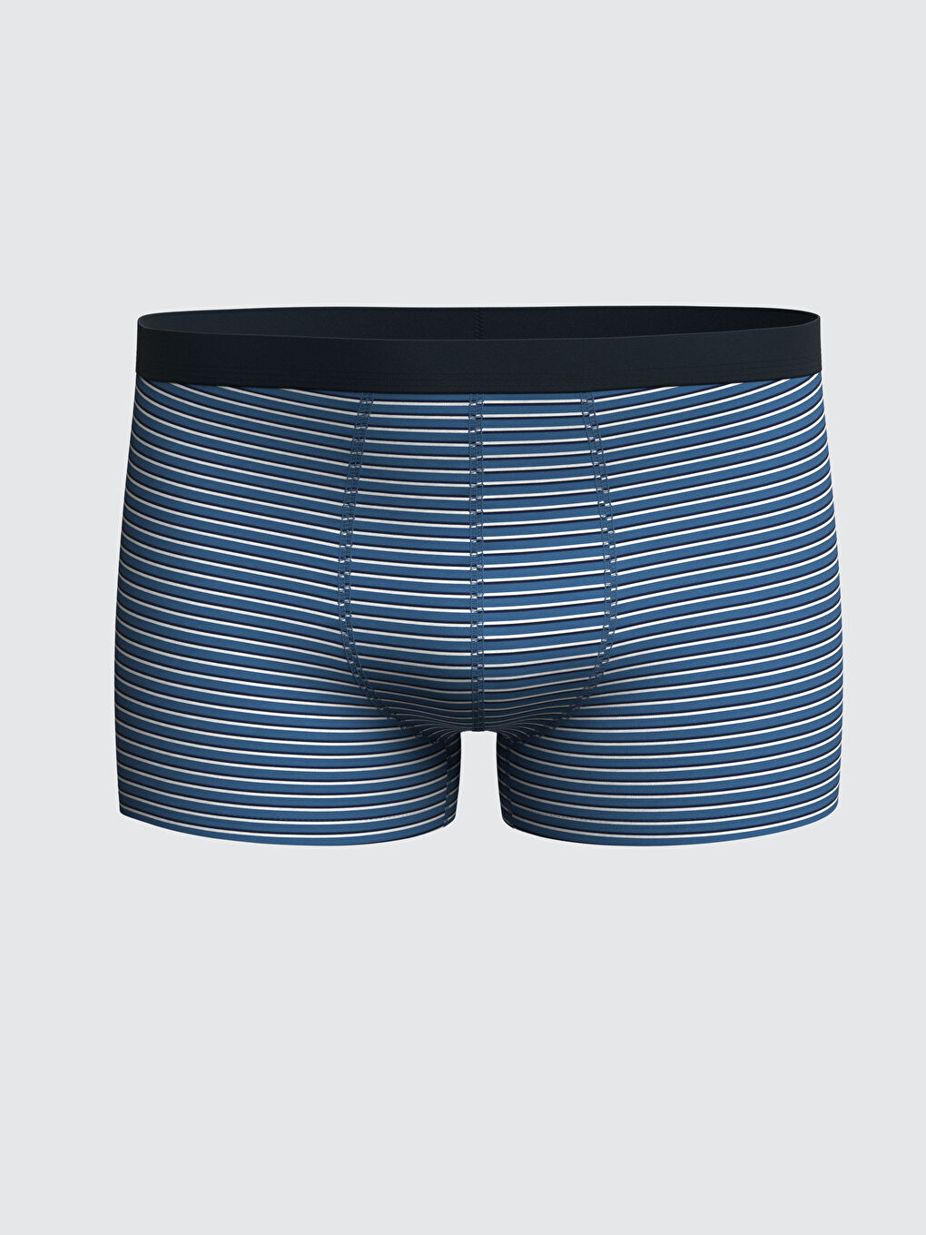 Mavi Standart Kalıp Pamuklu Esnek Erkek Boxer