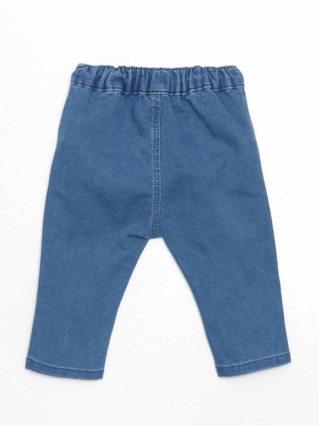 Mavi Beli Lastikli Basic Erkek Bebek Pantolon-1