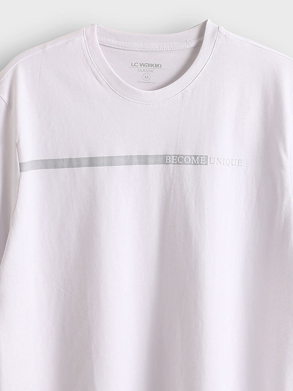 Crew Neck Printed Men's T-Shirt -S55457Z8-Q6K