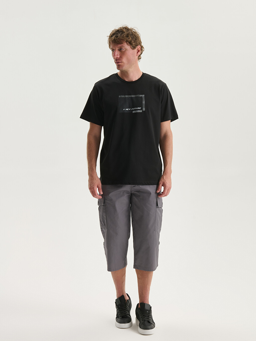 Crew Neck Printed Jersey Men's T-shirt-1