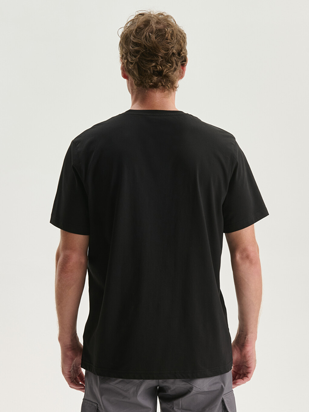 Crew Neck Printed Jersey Men's T-shirt-3