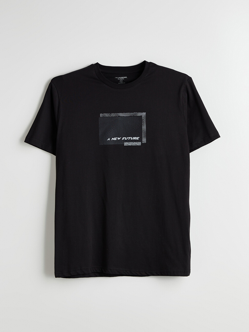 Crew Neck Printed Jersey Men's T-shirt-4
