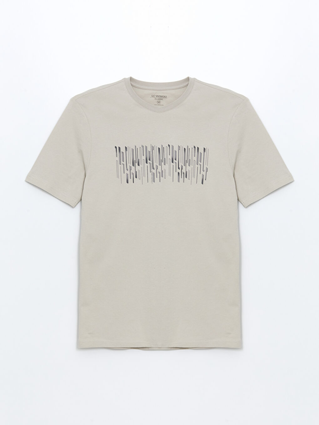 Crew Neck Short Sleeve Printed Combed Cotton Men's T-shirt -S55472Z8-SZT