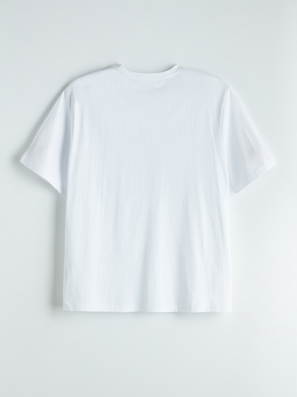 Crew Neck Short Sleeve Printed Combed Cotton Men's T-shirt-1