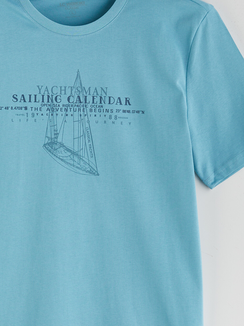 Crew Neck Short Sleeve Printed Men's T-shirt-5