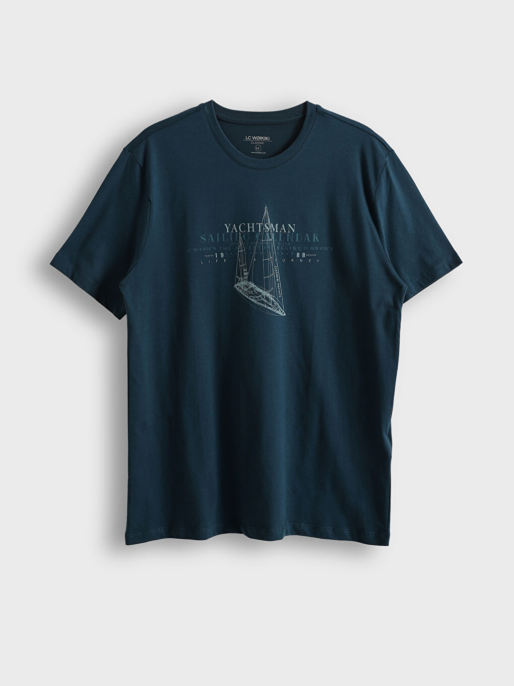 Crew Neck Short Sleeve Printed Men's T-shirt -S55482Z8-P5P