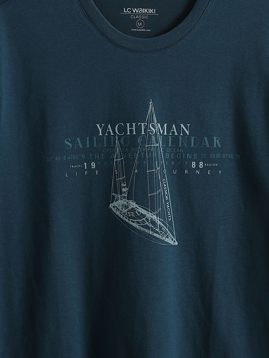 Crew Neck Short Sleeve Printed Men's T-shirt -S55482Z8-P5P