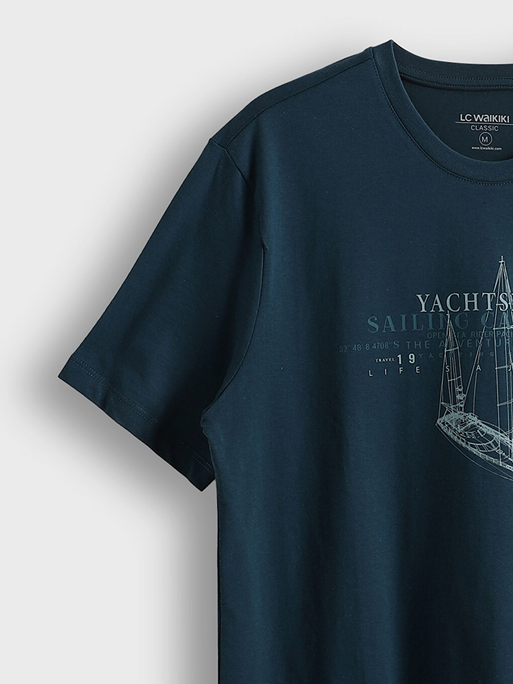 Crew Neck Short Sleeve Printed Men's T-shirt -S55482Z8-P5P