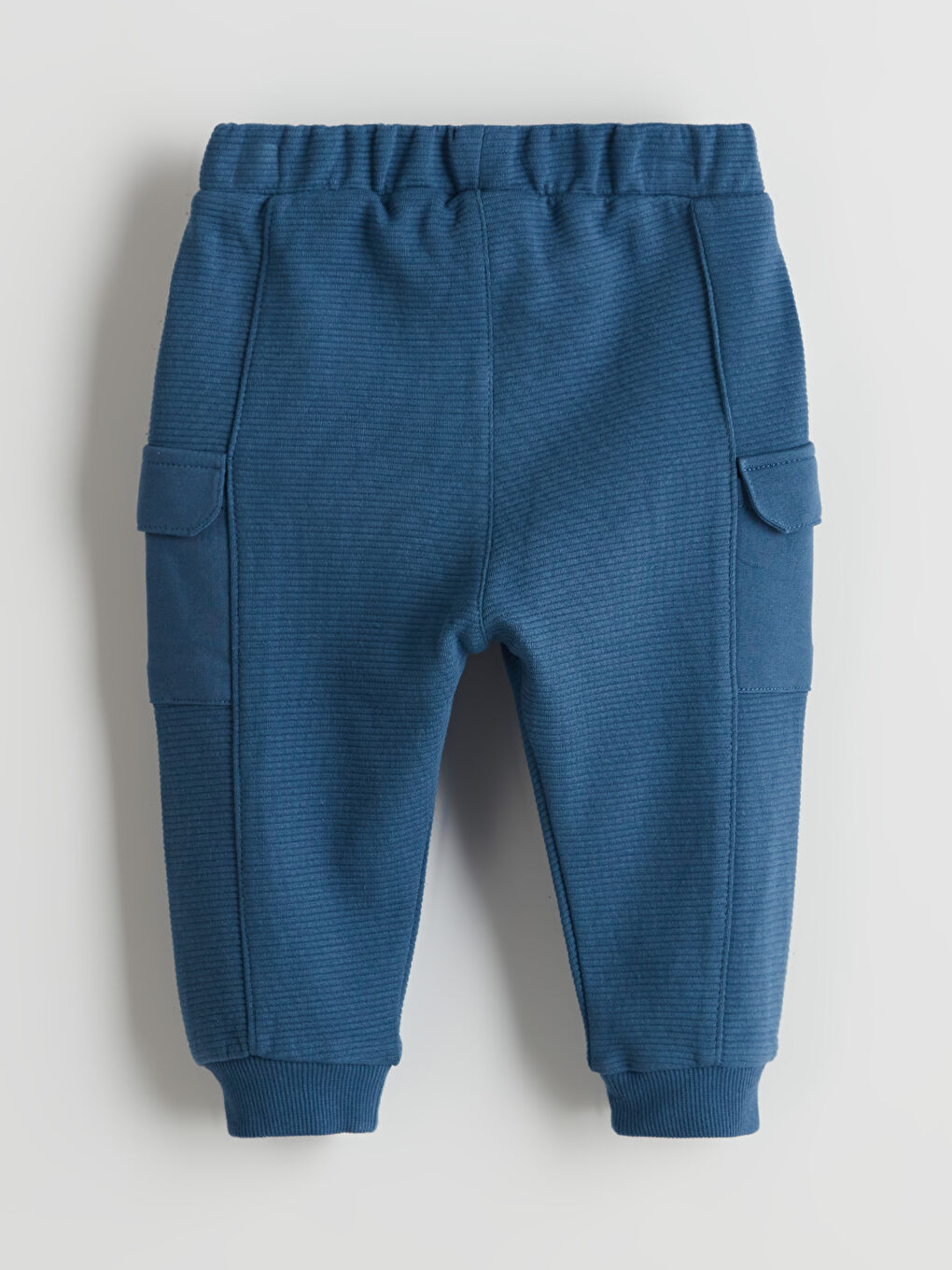 Lacivert Beli Lastikli Erkek Bebek Jogger Eşofman Alt-1