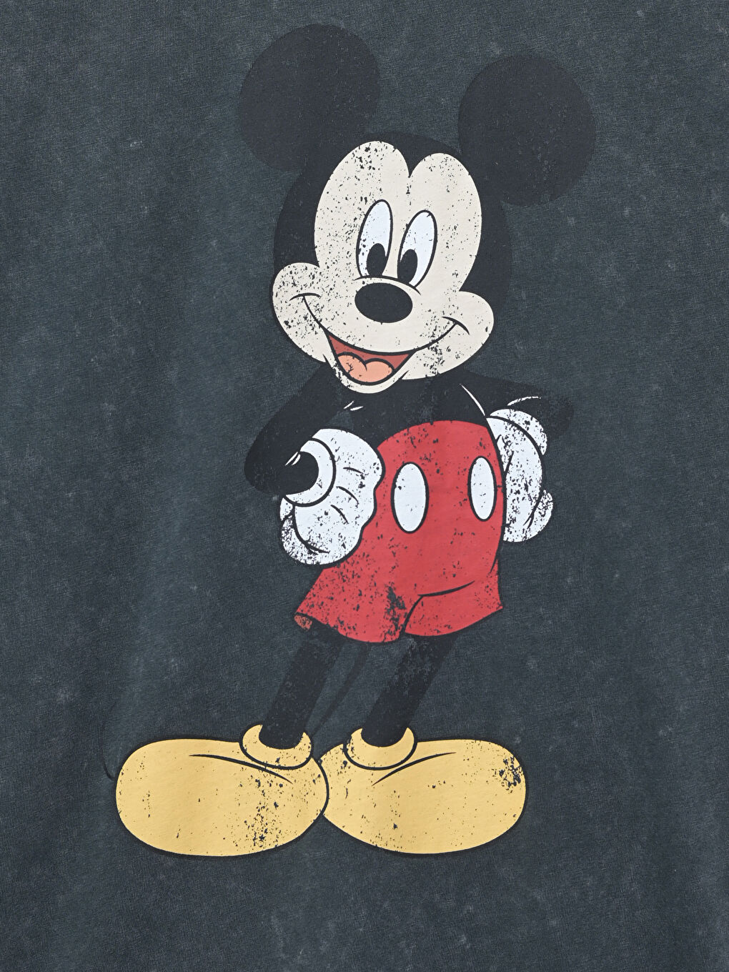 LCW Modest Bisiklet Yaka Mickey Mouse Baskılı Kadın Tişört -S55506Z8-H0W