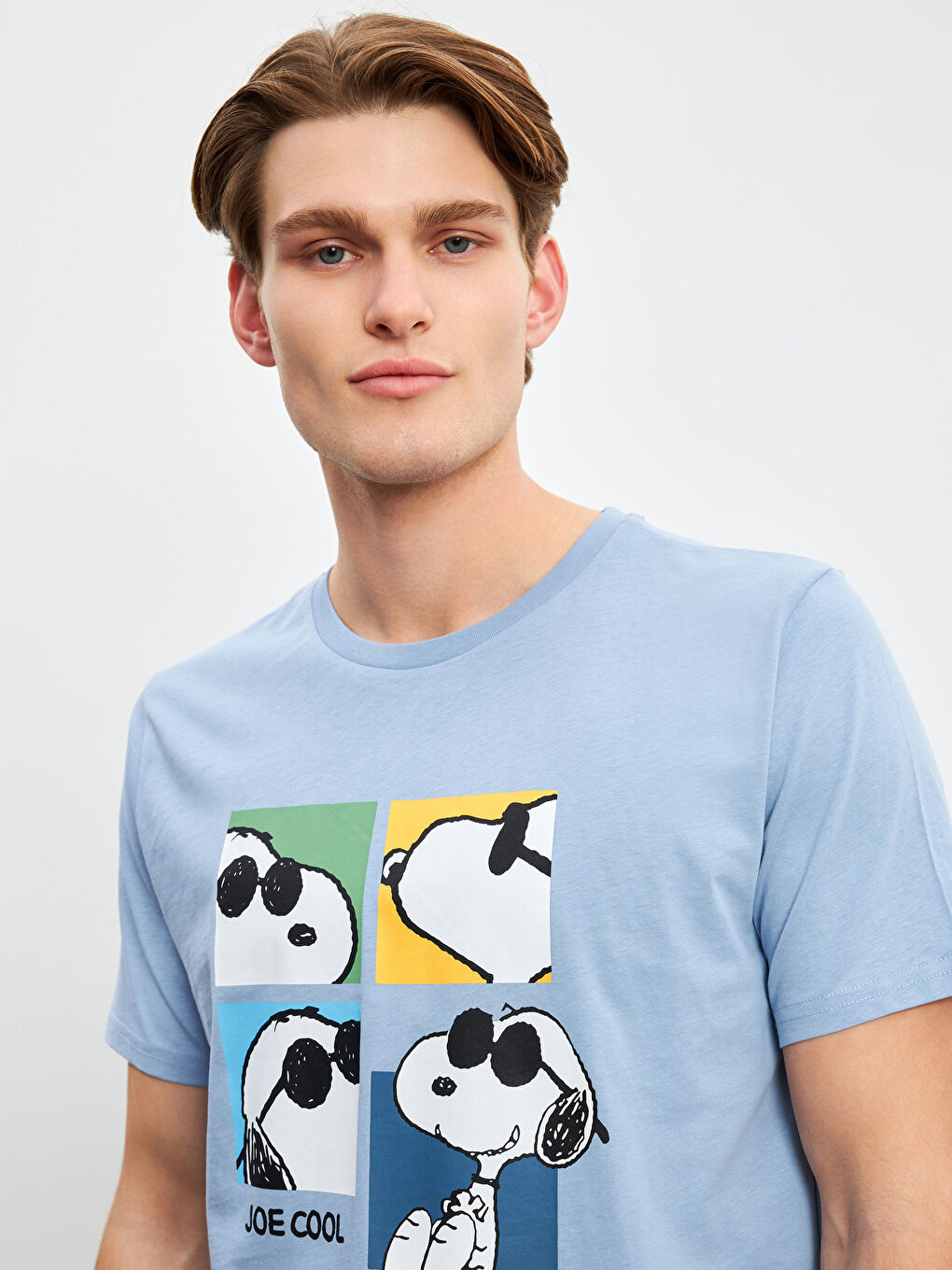 Standard Pattern Snoopy Printed Men's Pajamas Set -S55509Z8-LSJ