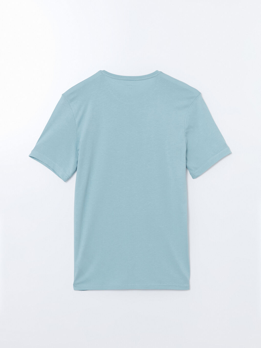 Mavi Bisiklet Yaka Kısa Kollu Baskılı Erkek Pijama Üst-1