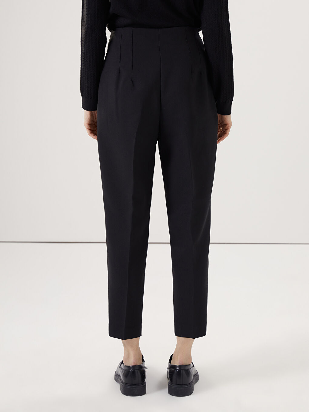 Standard Fit Pleated Women's Trousers -S55552Z8-CVL