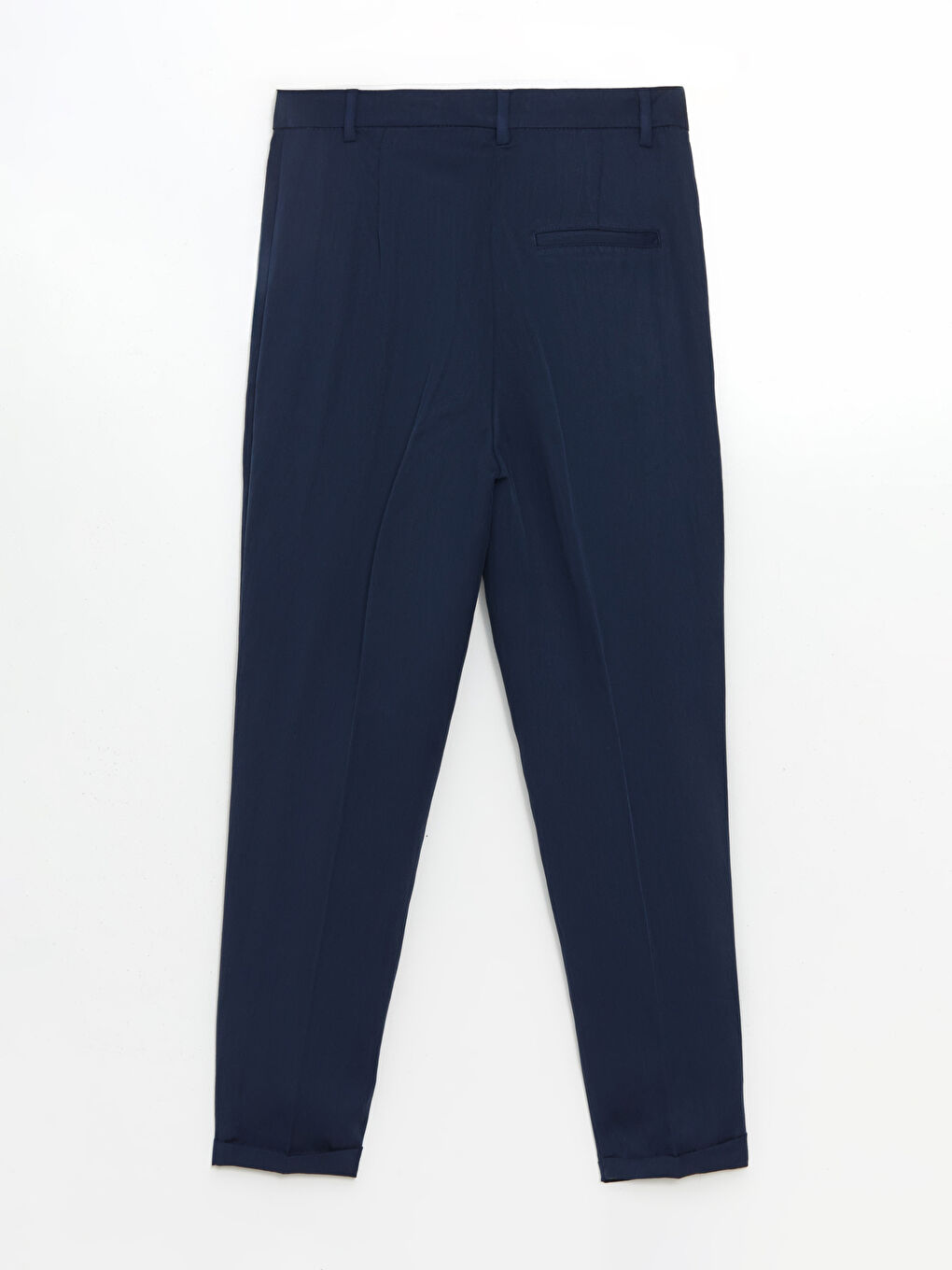 Belted Linen-Look Women's Trousers -S55568Z8-E1J