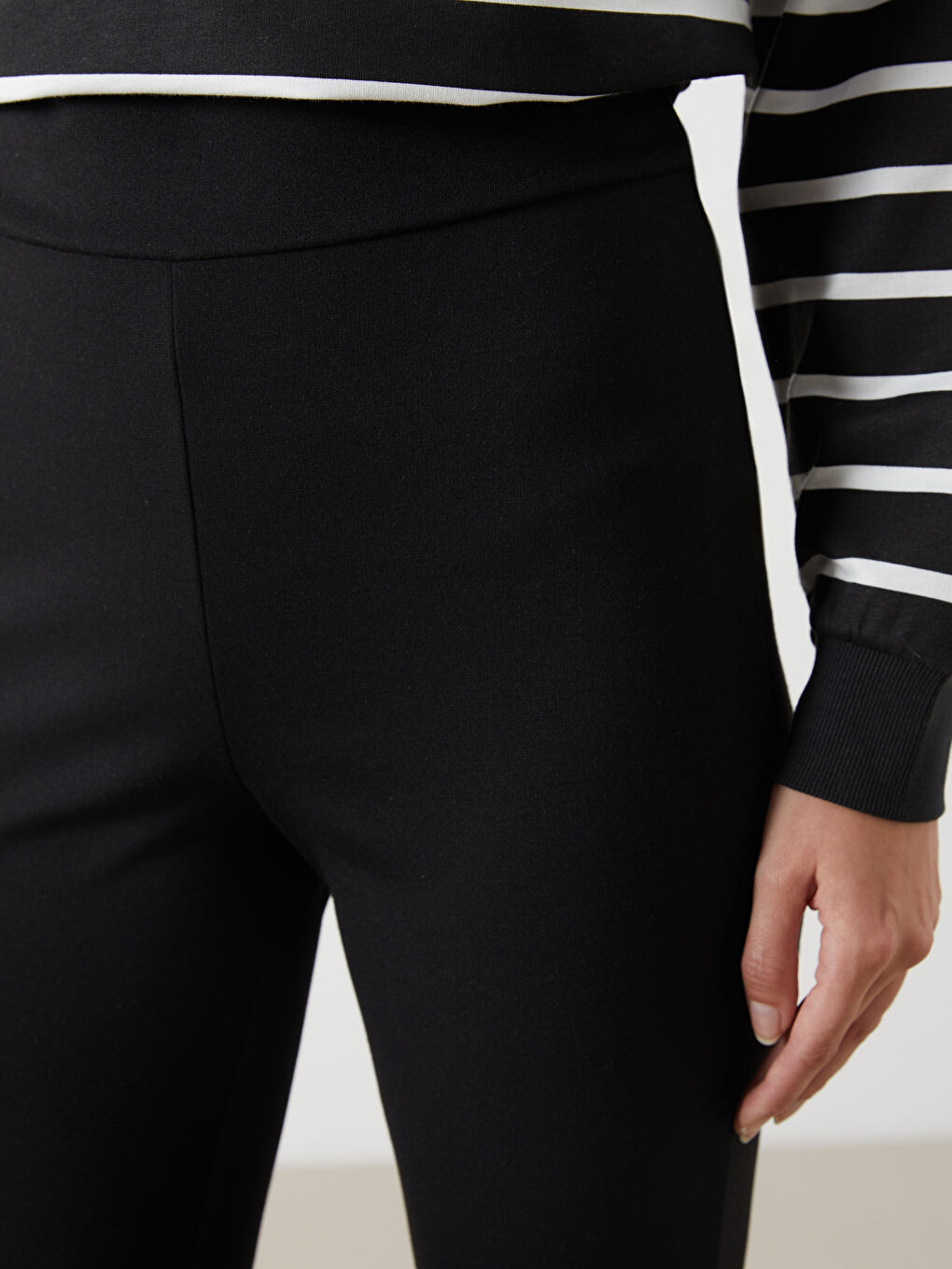 LCW Comfort Elastic Waist Tights For Women -S55570Z8-CVL