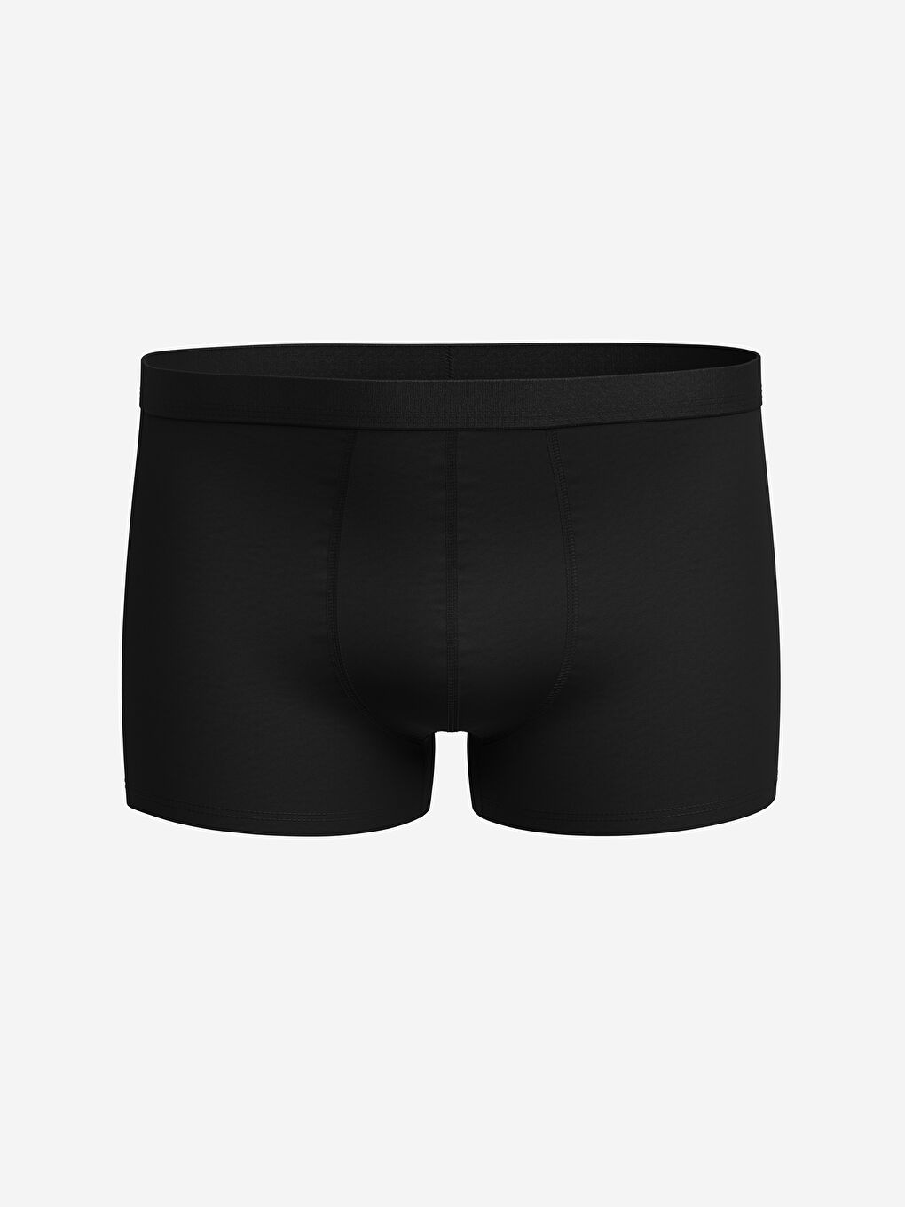 Siyah Standart Kalıp Pamuklu Esnek Erkek Boxer