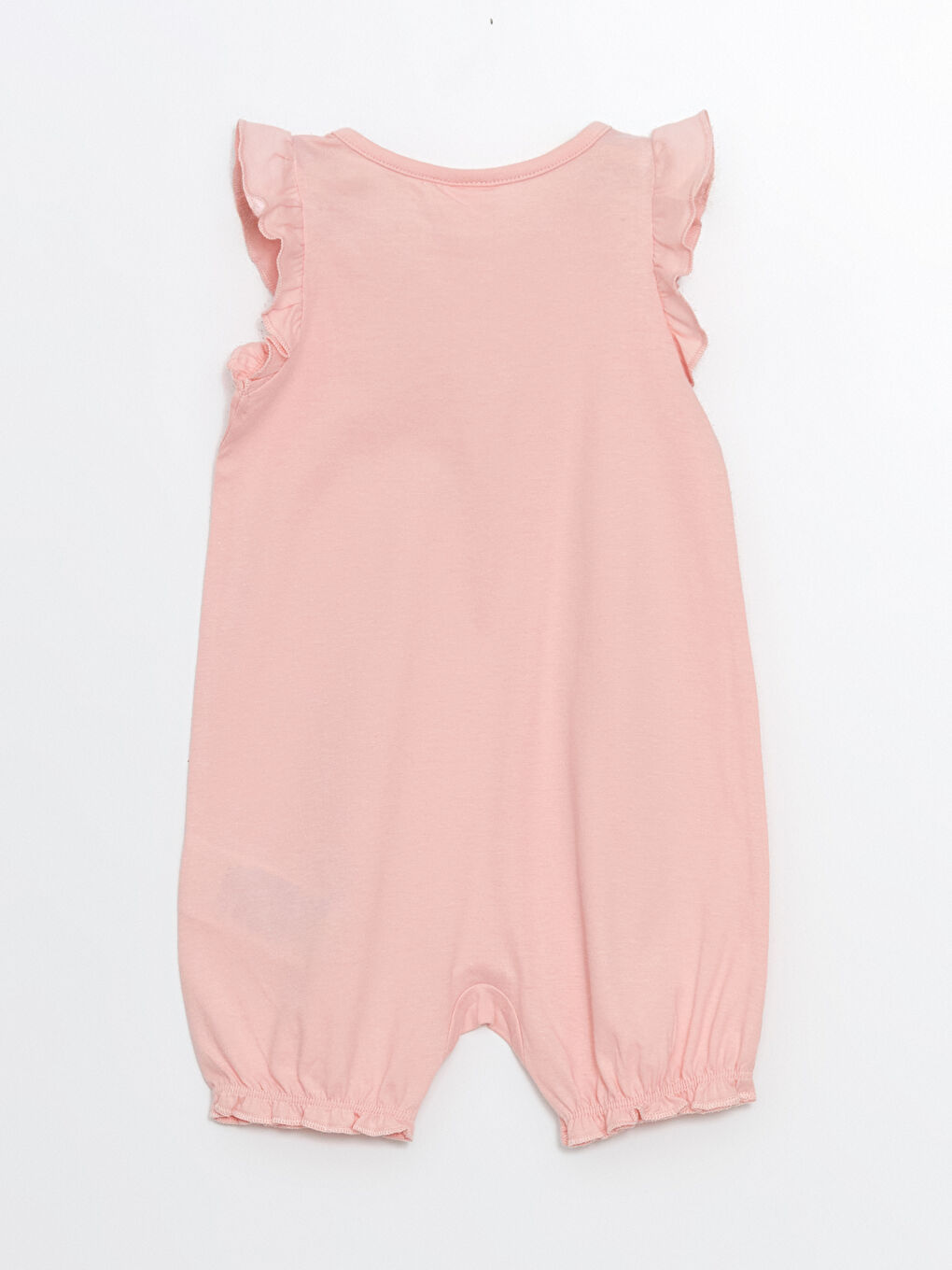 Pembe Bisiklet Taka Baskılı Kız Bebek Tulum-1