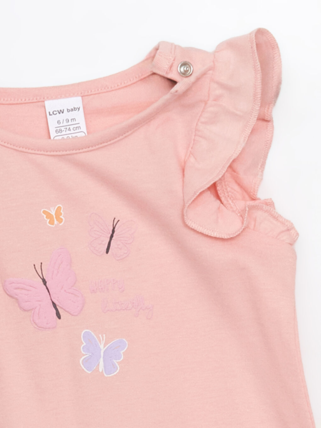 Pembe Bisiklet Taka Baskılı Kız Bebek Tulum-2