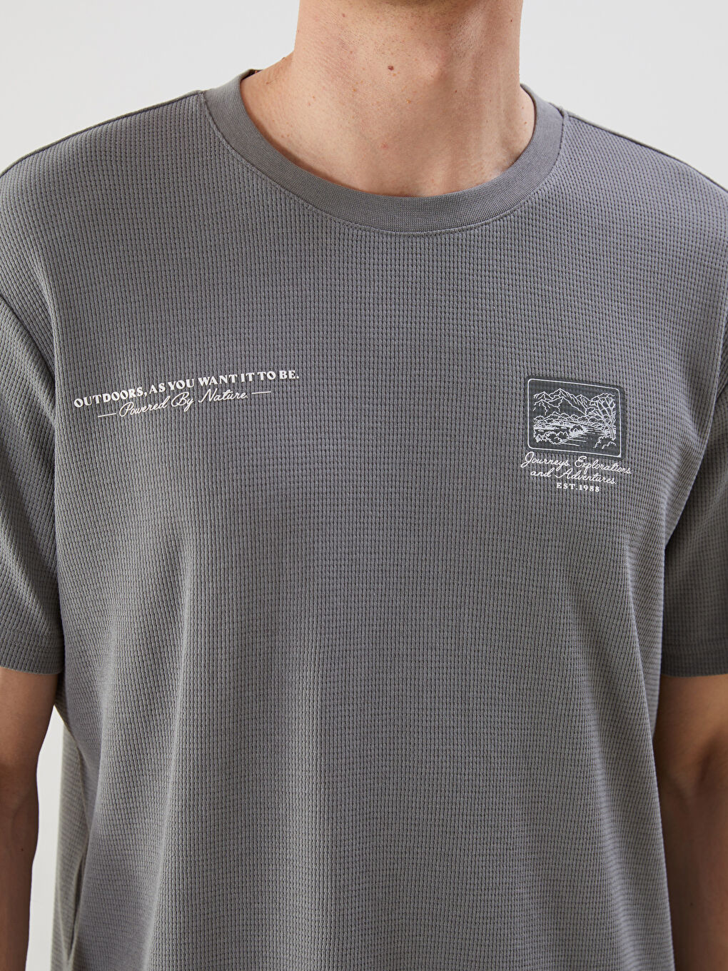 Crew Neck Short Sleeve Printed Men's T-Shirt -S55654Z8-YLT