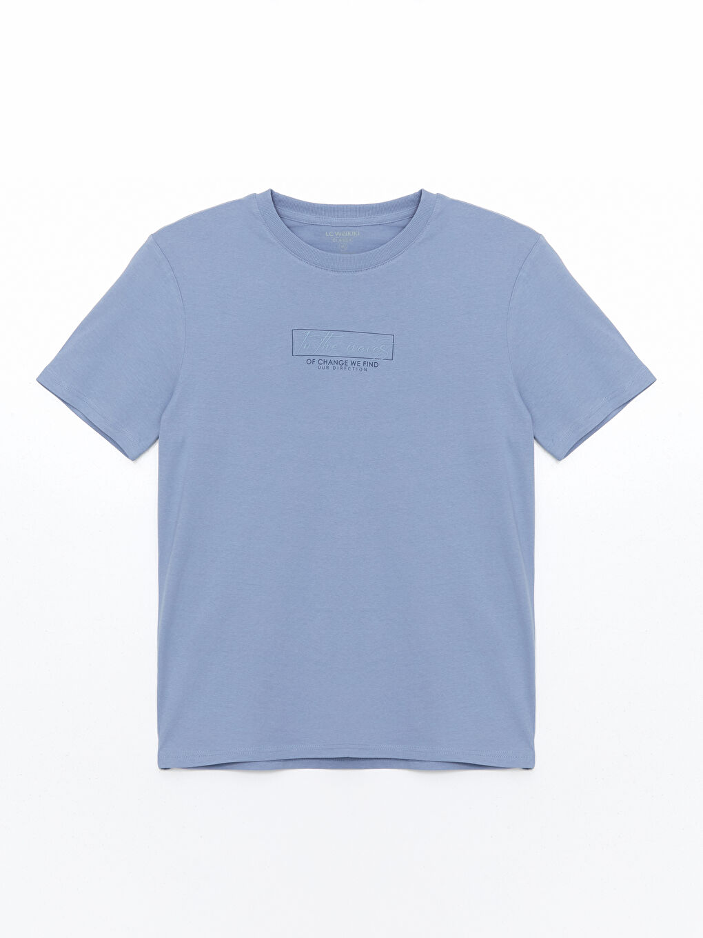 Crew Neck Printed Jersey Men's T-Shirt -S55658Z8-YPB