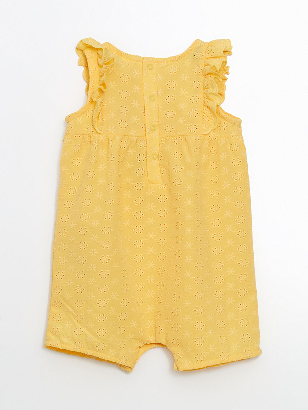 LCW baby Sari Nakışlı Kız Bebek Penye Tulum - 2
