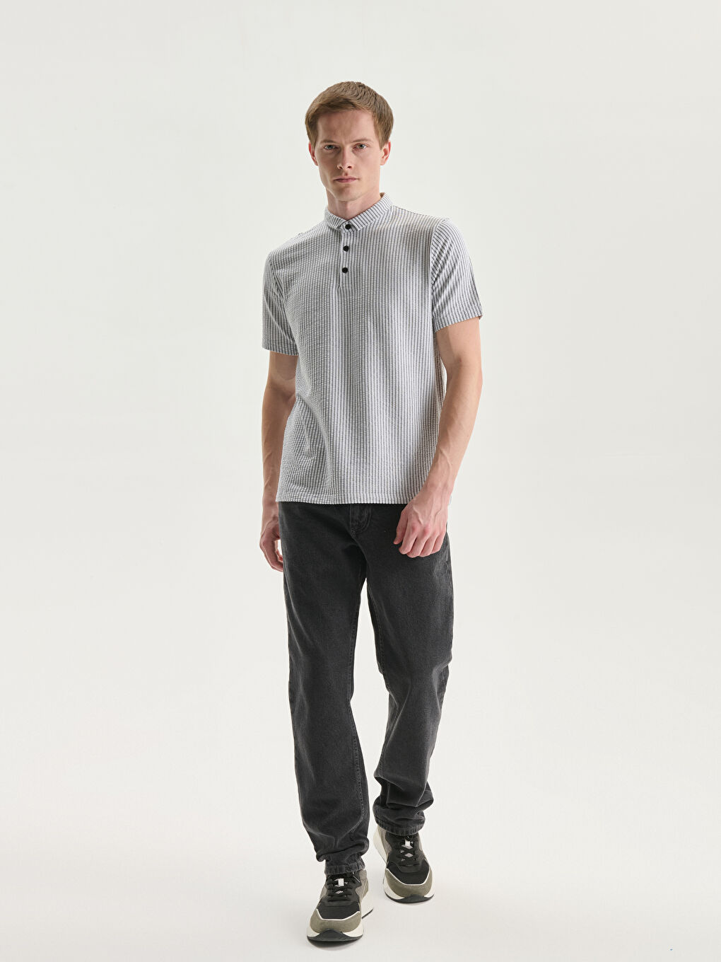 Man BLACK T-Shirt -S55685Z8-LEG