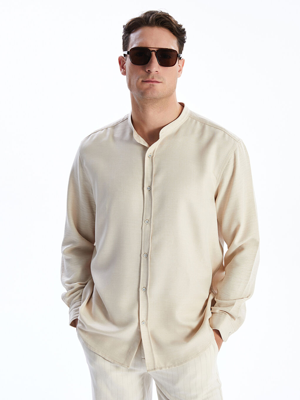 LCW Vision Regular Fit Long Sleeve Men's Shirt -S55708Z8-V41