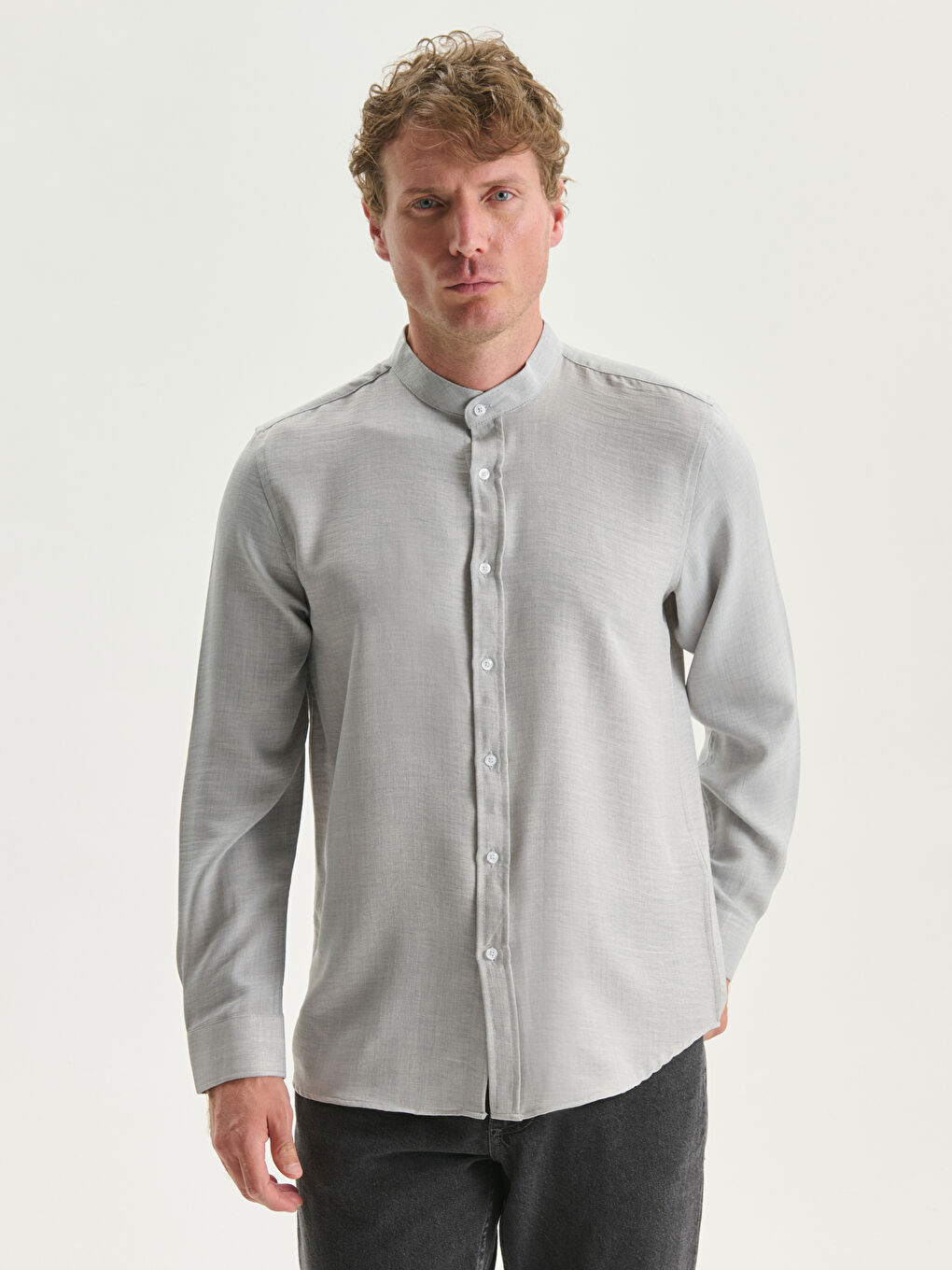 LCW Vision Regular Fit Uzun Kollu Erkek Gömlek -S55708Z8-Y2F