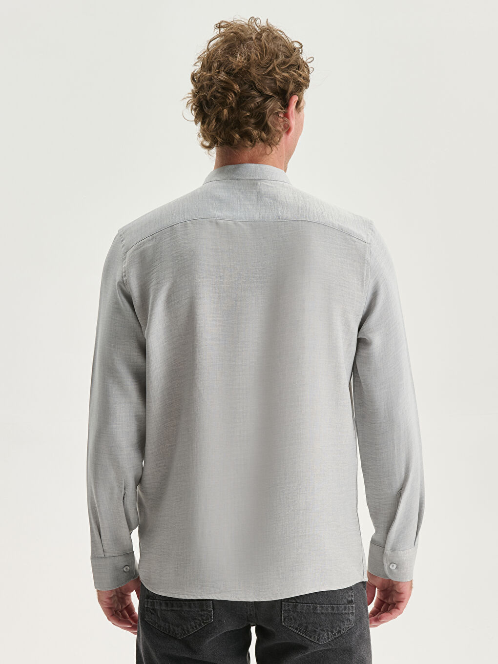 LCW Vision Regular Fit Uzun Kollu Erkek Gömlek -S55708Z8-Y2F