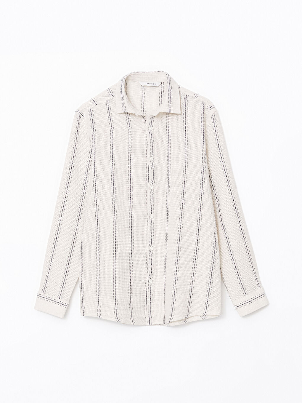 Regular Fit Long Sleeve Striped Men's Shirt -S55714Z8-LFC
