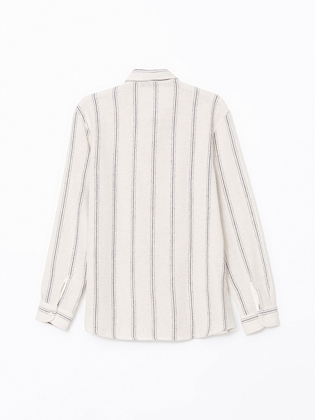 Regular Fit Long Sleeve Striped Men's Shirt -S55714Z8-LFC
